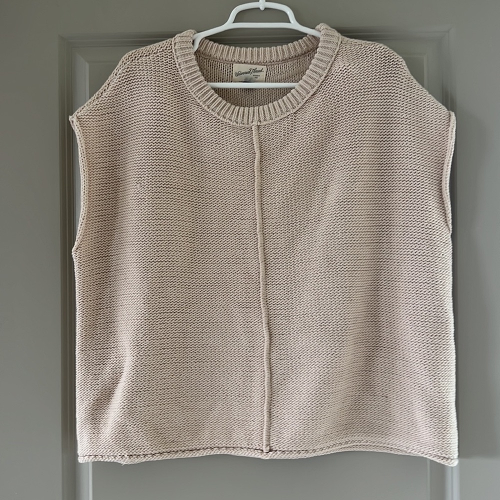 Taupe Beige Sweater Vest